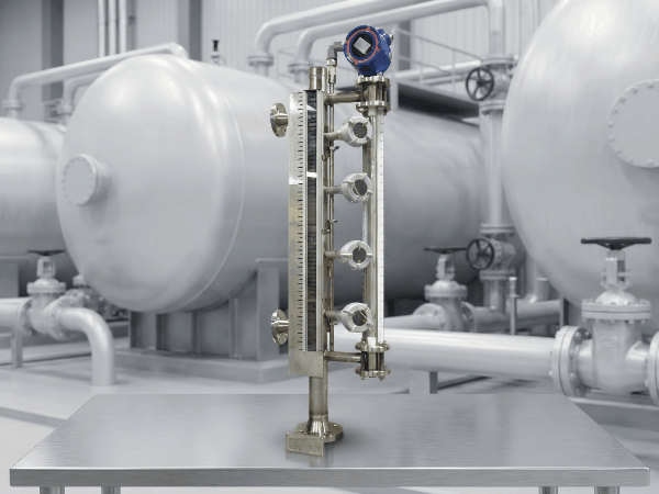 Magnetfüllstandsanzeige für Füllstandsmessung in industriellen Prozessbehältern