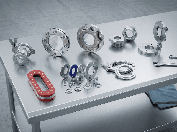 PED-zertifiziertes industrielles Schauglas mit Sicherheitsglas für die Beobachtung von Prozessbehältern