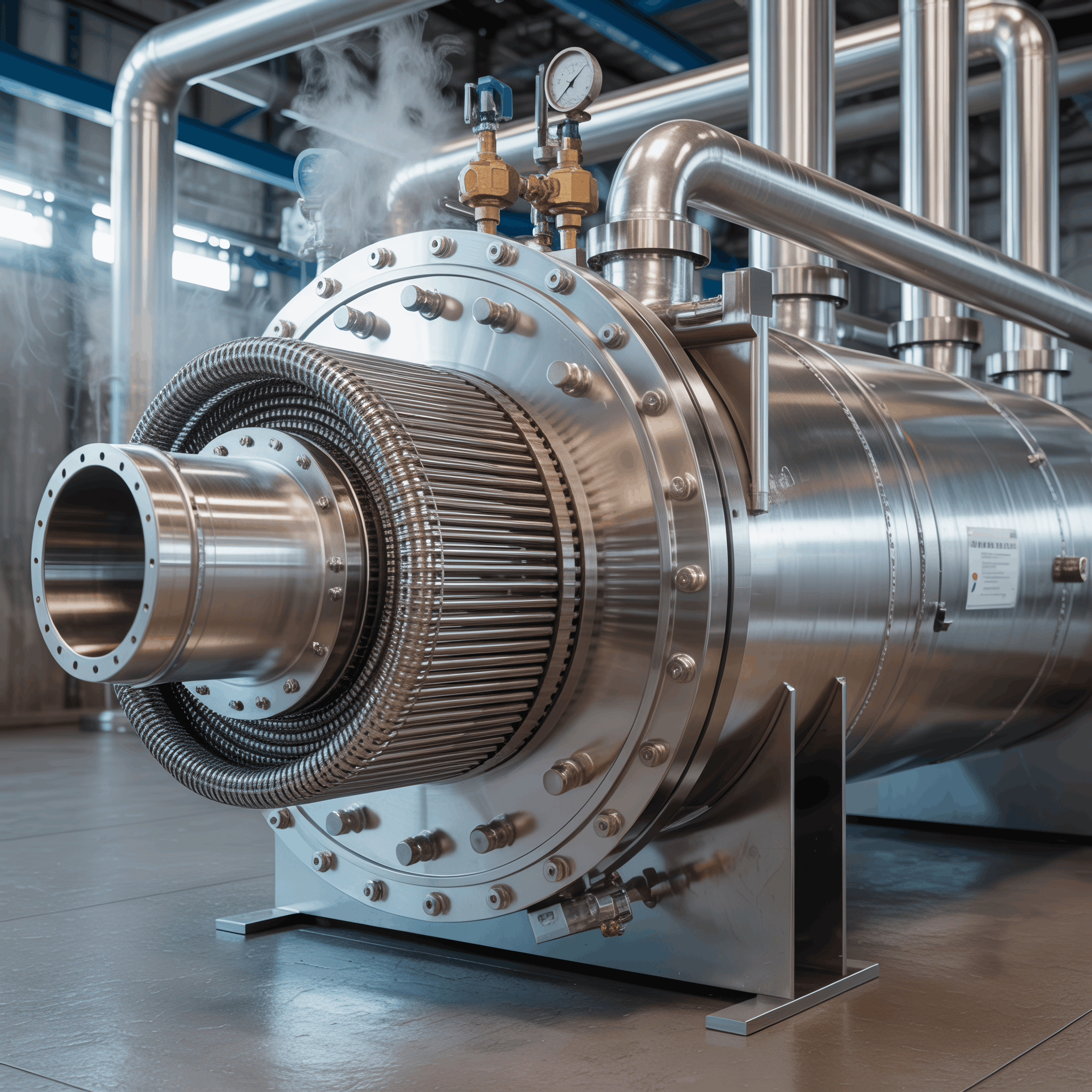 PED- und ASME-zertifizierter Rohrbündelwärmetauscher mit Kohlenstoffstahlmantel und Edelstahlrohrbündel