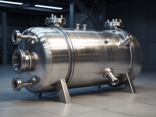 Recipiente a presión industrial de acero inoxidable certificado PED 2014/68/EU para mercados europeos